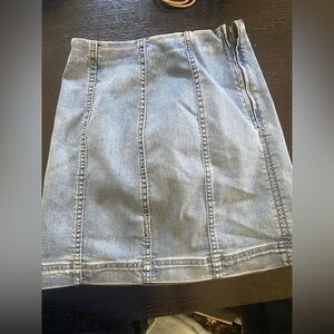 Free People Jean skirt